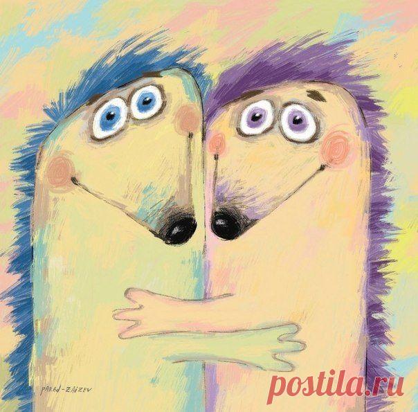 Лучший подарок - это объятие: всем подходит по размеру и никто не против, если его вернут