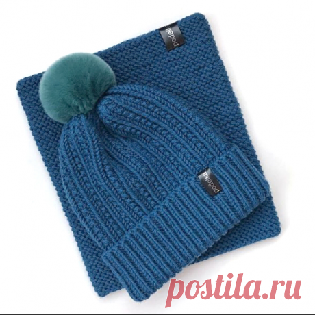 Как связать шапочку спицами, описание. Автор описания @podelka_knit