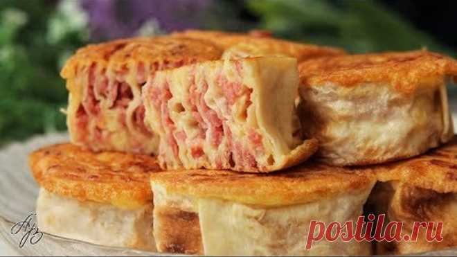 Обалденная Закуска из Лаваша за 10 Минут! Голодными Точно не Останетесь. Простой Рецепт