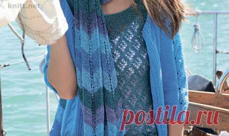 Ажурный топ в морском стиле | knitt.net | Все о вязании