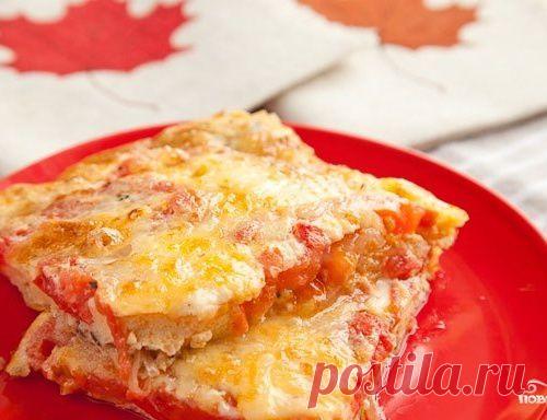 Омлет в духовке с помидорами