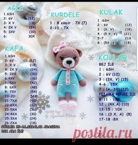 Мишка в пижамке
Шедевры амигуруми - ЛУЧШЕЕ из мира амигуруми!!
Источник: https://vk.com/wall-52347290_1089

Автор игрушки Людмила Орлова
Показать полностью…