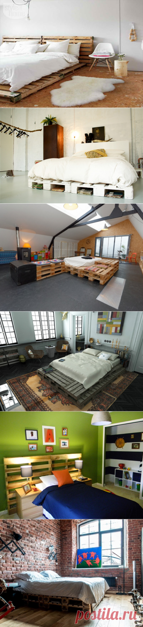 Кровати из поддонов