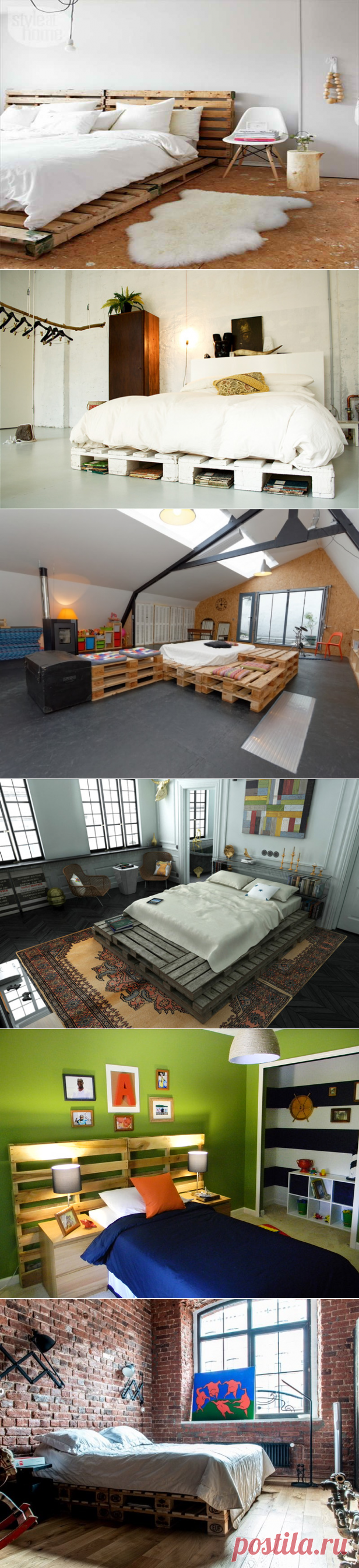 Кровати из поддонов