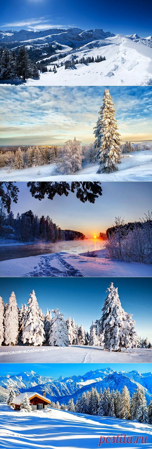 Снежные пейзажи зимы B. - Вид из окна