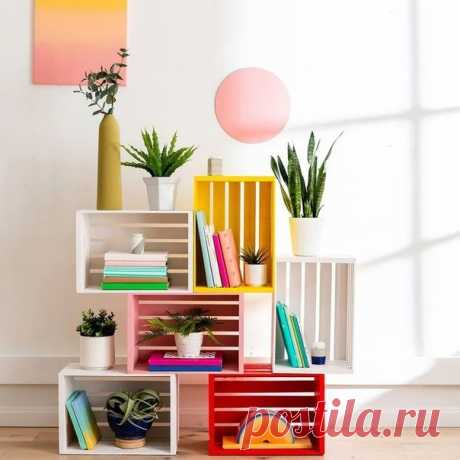 Модульный книжный шкаф своими руками