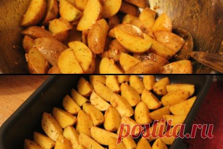 Рецепт аппетитного картофеля с чесноком. Готовится и съедается моментально!