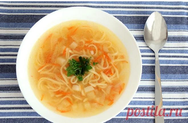 Cуп с яичной лапшой / Простые рецепты