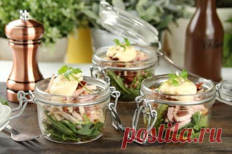 Салат с ветчиной и сельдереем в банке – пошаговый рецепт с фото.