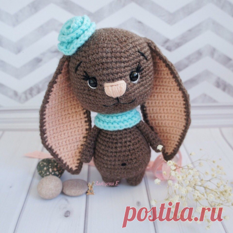 Милая зайка амигуруми крючком | AmiguRoom