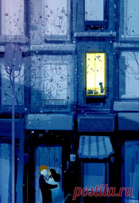 Волшебство ночи... Художник Паскаль Кэмпион (Pascal Campion).