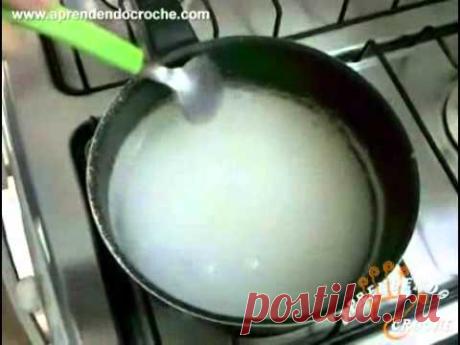 Aprendendo a endurecer peças de croche - Aprendendo Crochê