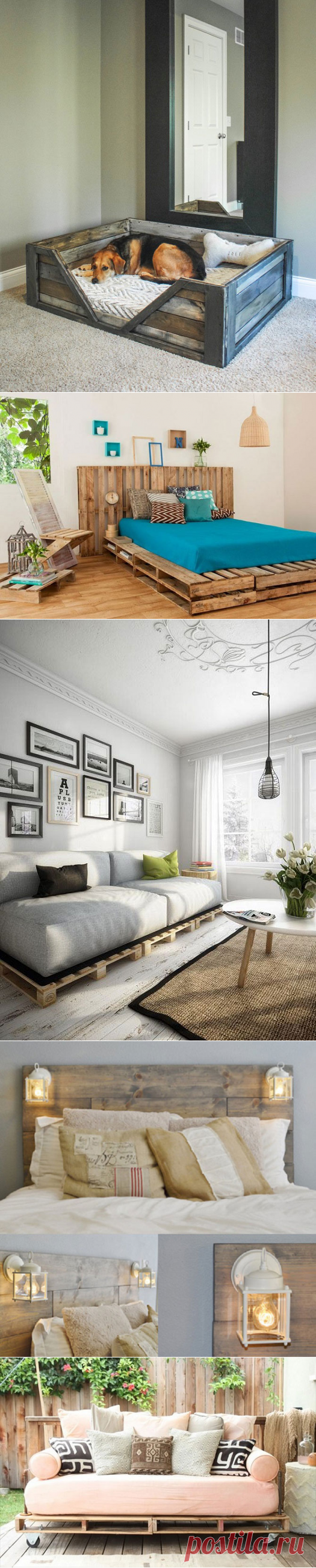 33 идеи для создания кроватей из паллет : Полезные советы : Дом : Subscribe.Ru