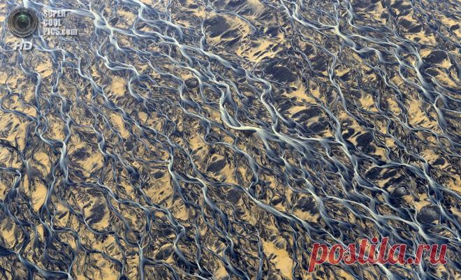 Ледниковые реки Исландии с высоты птичьего полёта (18 ) — SuperCoolPics