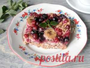 ПП запеканка с ягодами и хлопьями: вкусный завтрак и десерт