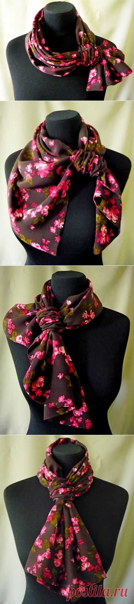 Многовариантный шейный платок. Мастер-класс - Рукоделие