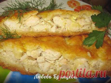 ЩЕДРЫЙ И СЫТНЫЙ СМЕТАННЫЙ ПИРОГ С КУРИЦЕЙ К ПРИХОДУ ГОСТЕЙ!
