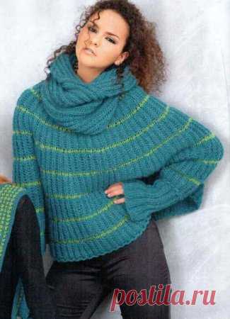 Пончо и воротник-капюшон