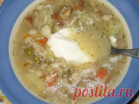 Сытная казацкая солянка  мясная с грибами.