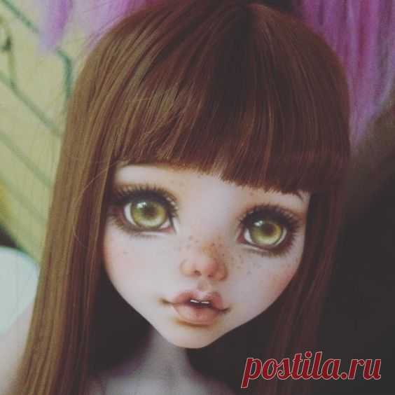 Рисуем личико кукле