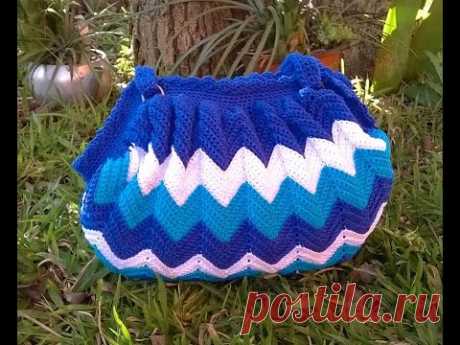 Bolsa Zig Zag - Crochê - Parte 1/2