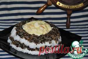 Морские гребешки с рисом "В тельняшке" - кулинарный