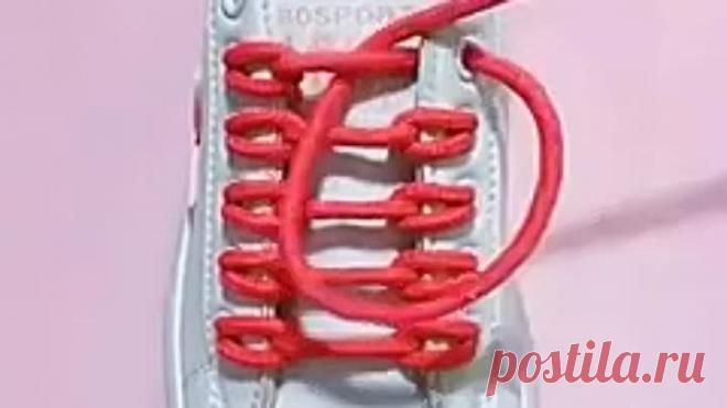 Как красиво зашнуровать кроссовки