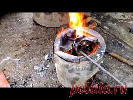 como fundir piezas grandes en hornos pequeños