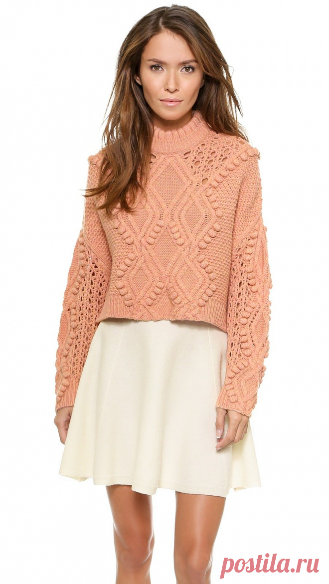 СТИЛЬНОЕ ВЯЗАНИЕ: вязаный свитер 2014