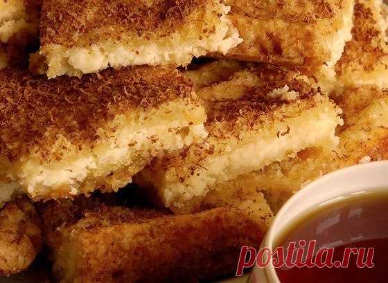 Творожный пирог с песочной крошкой / Хорошая Мама!