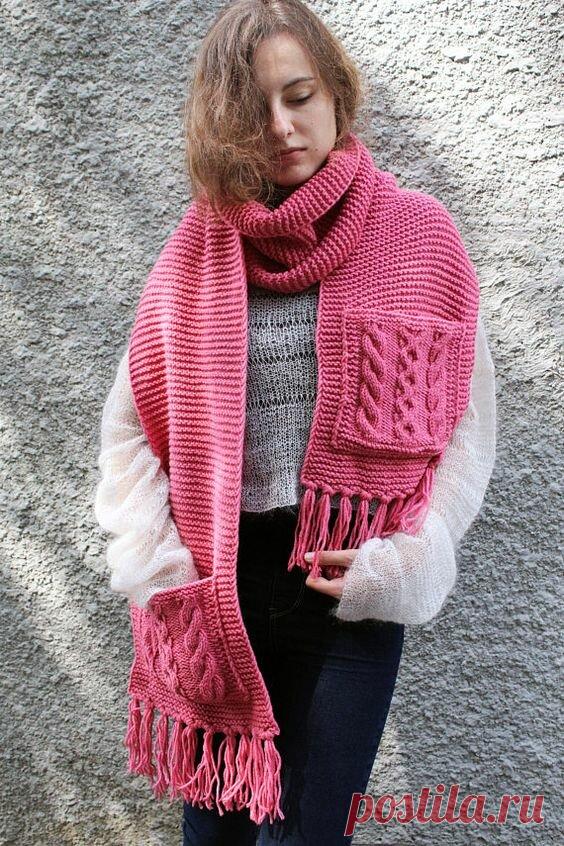 Подборка необычных вязаных шарфов для осени и зимы | Только handmade | Яндекс Дзен