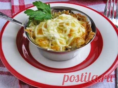 Шустрый повар.: Жюльен с курицей и грибами