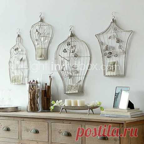 Retro Brid Cage Wall Decoration