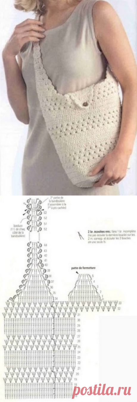 НАША СТРАНА МАСТЕРОВ: Очень много схем для вязания крючком: вместительная и удобная сумка из квадратных мотивов