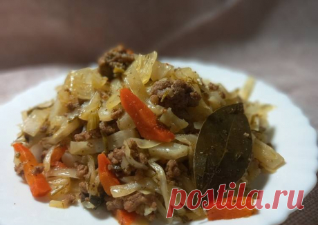 Капуста тушёная с мясным фаршем 🤗🤗🤗 - пошаговый рецепт с фото. Автор рецепта Olga Satdinova . - Cookpad