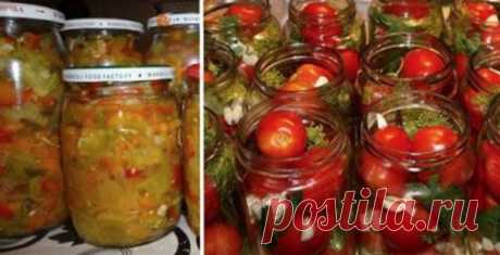 Самые вкусные консервации на зиму… Сохрани, чтобы не потерять! А вы уже готовите консервации на зиму? Обязательно сохраните эти замечательные рецептики!
Вкуснейшая консервация из томатов
Нам потребуется (на 1-литровую банку):

 	томаты
 	укроп и петрушка
 	чеснок
 	масло оливковое

Способ изготовления:
На дно банки ложем укроп и петрушку. Режем помидо