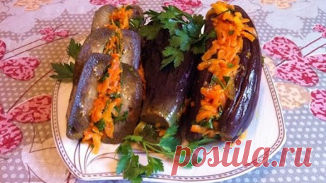 Маринованные Баклажаны с Морковкой/Pickled Eggplant/Очень Простой Рецепт(Закуска)