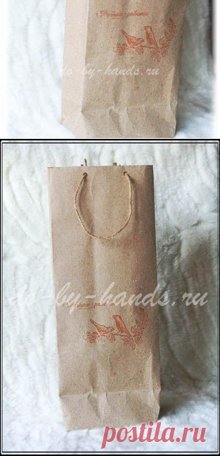 Как сделать пакет из крафт бумаги своими руками - мастер класс бумажного пакета