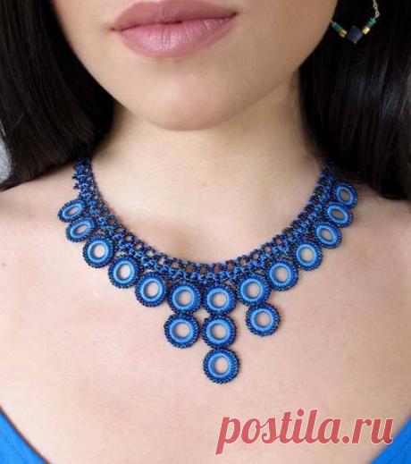 Blue Chic Crochet Necklace | Fair Trade | Handmade | High 5 Humans – high5humans