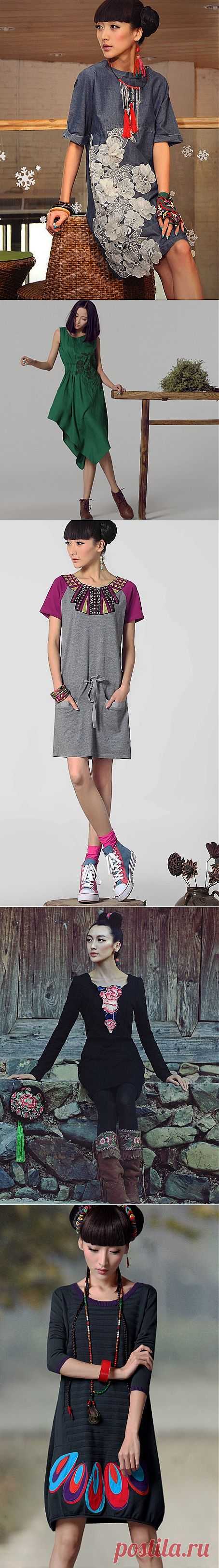 Аппликации и вышивка одежды в китайском исполнении(трафик) / Декор /