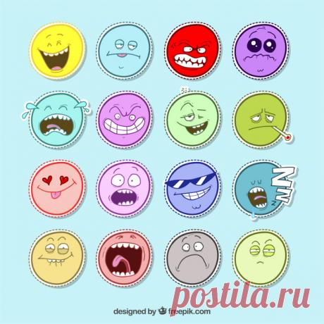 Красочный набор веселых лиц наклейки Более миллиона свободных векторов, PSD, фотографии и бесплатные иконки. Эксклюзивные халявы и все графические ресурсы, которые необходимые для ваших проектов