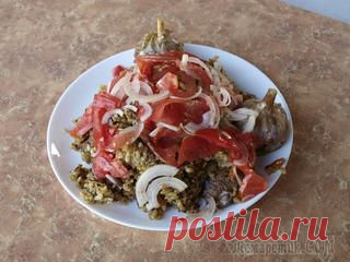 Оригинальный салат из морепродуктов