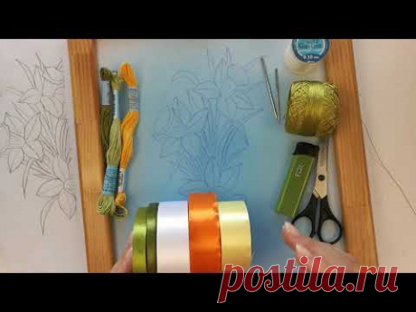 приглашение на бесплатный марафон по вышивке: Весеннее настроение