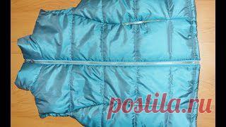 Сшить женский стеганый жилет на синтепоне. Заливка, свяжка, ремонт пола