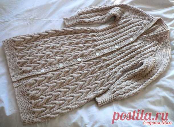 Длинный кардиган 