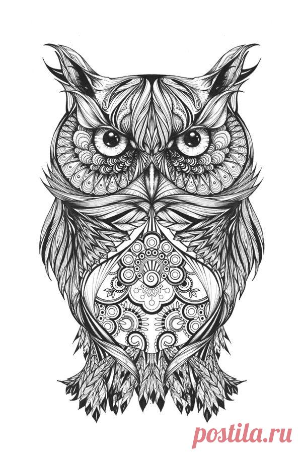 Зентангл (zentangle) - арт~картинки для творчества.