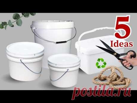 Пластиковые ведра — сокровища: 5 Brilliant Ways to Reuse Plastic Buckets! DIY Ideas 🌿💡