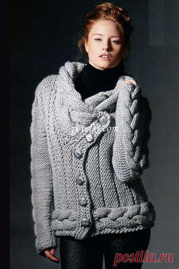 Вязаные жакеты спицами