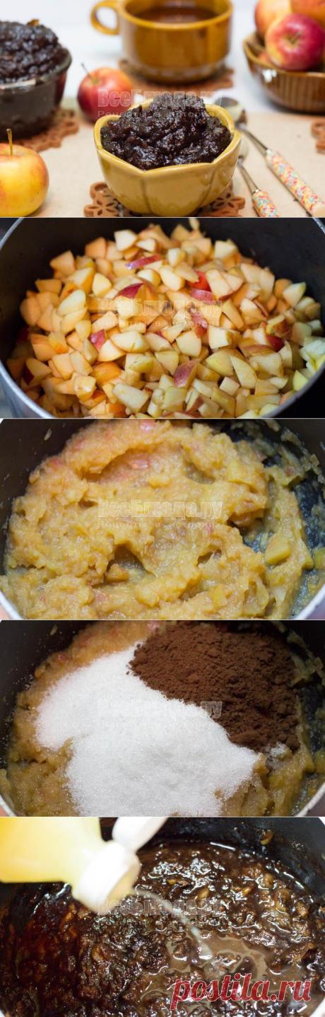 Шоколадное яблочное повидло - рецепт с пошаговыми фото | Все Блюда