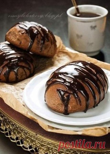 Шоколадные булочки с бананом и шоколад / Всё за еду!